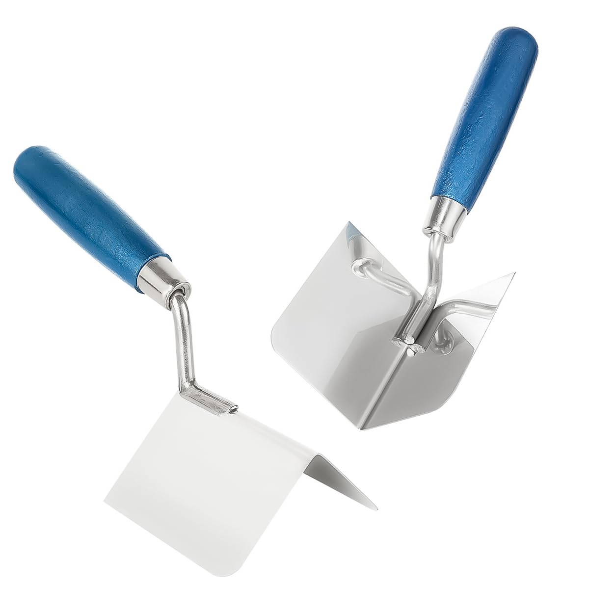HASTHIP 2Pcs Stainless Steel Trowel Drywall Corner Tool Set 80 x 60mm Angle Trowel for Plastering Sharp Corner Creating Angle Trowels Drywall Outside&Inside Corner Trowel for Plaster, Gypsum, Cement HASTHIP 2Pcs Stainless Steel Trowel Drywall Corner Tool Set 80 x 60mm Angle Trowel for Plastering Sharp Corner Creating Angle Trowels Drywall Outside&Inside Corner Trowel for Plaster, Gypsum, Cement